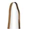 47" Gold Colored Slim Abstract Wavy Metal Wall Mirror